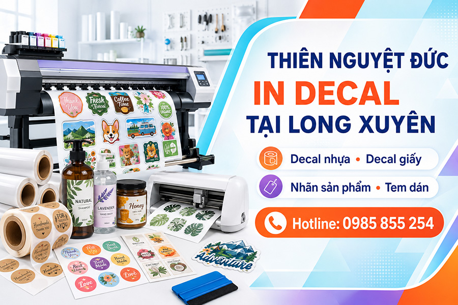 In Decal Tại Long Xuyên, An Giang 