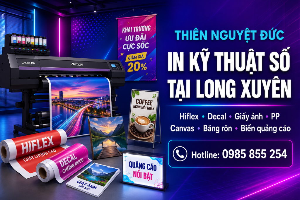 In Kỹ Thuật Số Tại Long Xuyên, An Giang