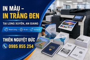 In Màu – In Trắng Đen Tại Long Xuyên